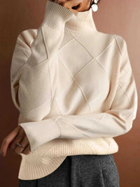 Argyle Pattern Turtleneck Sweater 101002205709319 52 Affordable Fashion Under $100 Jerry's Apparel 