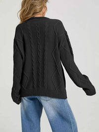 Cable Knit Ribbed Hem Sweater 100100212875190 49 Affordable Fashion Under $100 Jerry's Apparel 