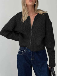 Zip Up Long Sleeve Cardigan 100100441902205 59 Affordable Fashion Under $100 Jerry's Apparel 