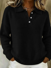 Full Size Button Detail Dropped Shoulder Sweater Plus Size 101002359418175 39 Affordable Fashion Under $100 Jerry's Apparel 