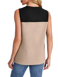 Color Block Round Neck Tank 100100795101366 16 Affordable Fashion Under $100 Jerry's Apparel 