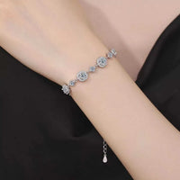 4 Carat 925 Sterling Silver Moissanite Bracelet 100500383324331 119 Jerry's Apparel 