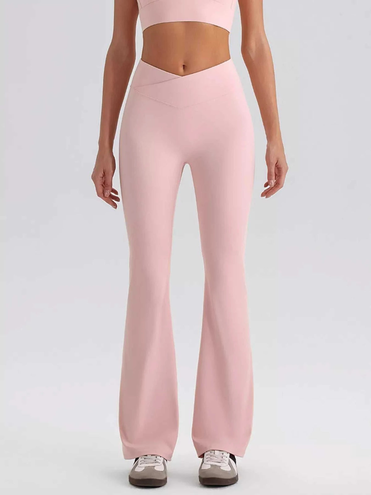 Seamless Criss-Cross V-Neck Tank and Leggings Active Set 101006885753799 113 Comfortable Weekend Sets Jerry's Apparel 
