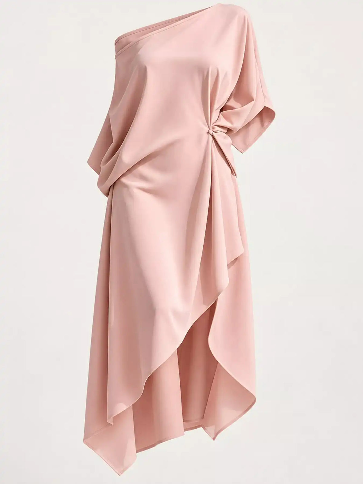 Full Size One-Shoulder Asymmetric Hem Midi Dress Plus Size 101001732260581 53 Gifts for Her Jerry's Apparel 