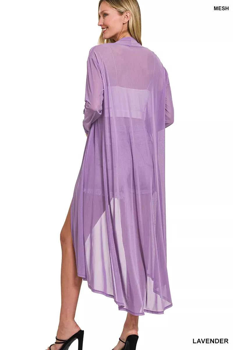 Zenana Mesh Open Front Cardigan 100100575741699 22 Affordable Fashion Under $100 Jerry's Apparel 