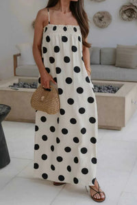 Polka Dot Spaghetti Straps Maxi Dress 100100523867624 48 Gifts for Her Jerry's Apparel 