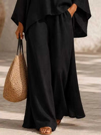 Full Size Loose Fit Top and Wide-Leg Pants Set Plus Size 101001296470286 42 Affordable Fashion Under $100 Jerry's Apparel 