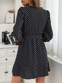 Polka Dot Wrap Mini Dress 100100856547633 32 Affordable Fashion Under $100 Jerry's Apparel 