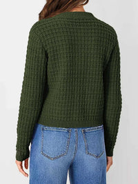 Textured Knit Button-Front Cardigan 100100626365347 44 Affordable Fashion Under $100 Jerry's Apparel 