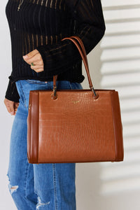 Texture PU Leather Handbag