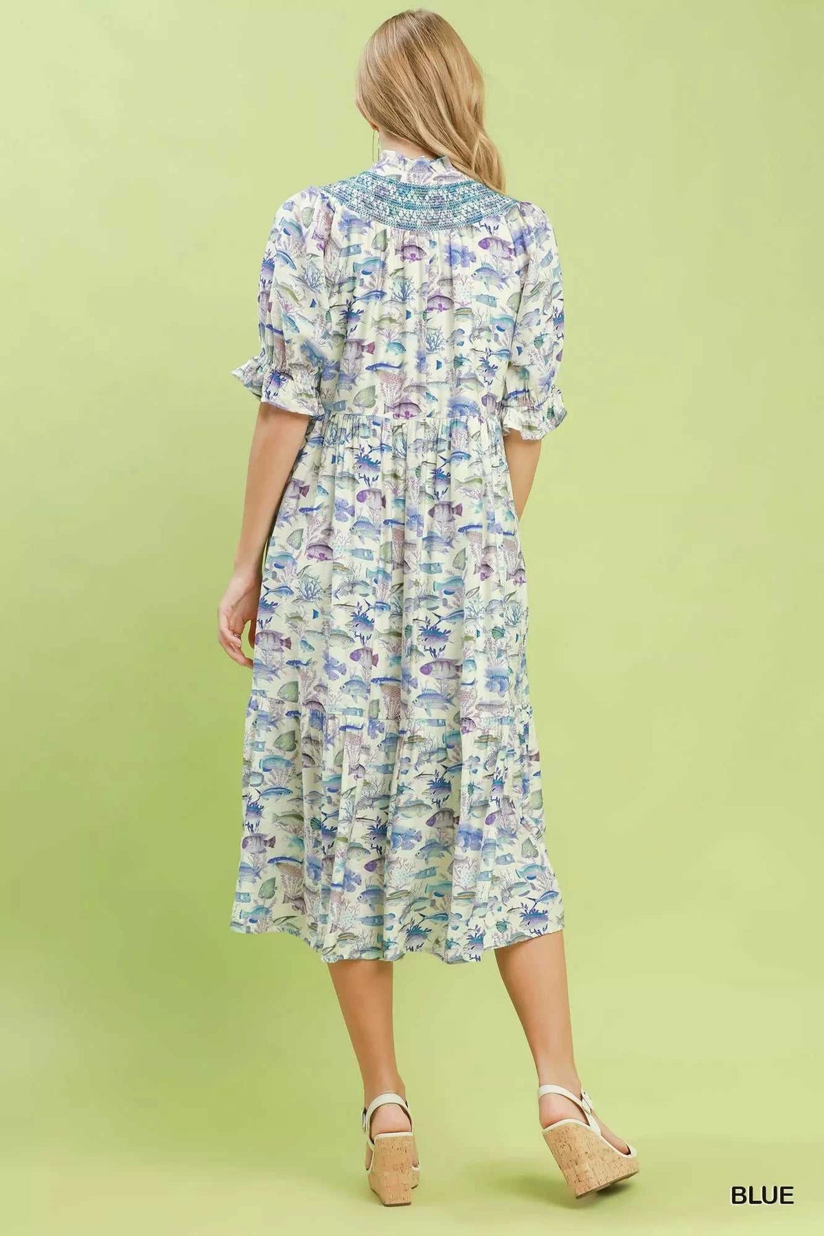 Umgee Print Tiered Midi Dress 100100265961941 66 Affordable Fashion Under $100 Jerry's Apparel 