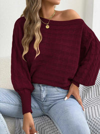 Cable Knit Boat Neck Sweater 101002602212115 36 Affordable Fashion Under $100 Jerry's Apparel 