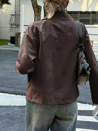Zip Up Leather Jacket 100100499442558 99 Affordable Fashion Under $100 Jerry's Apparel 