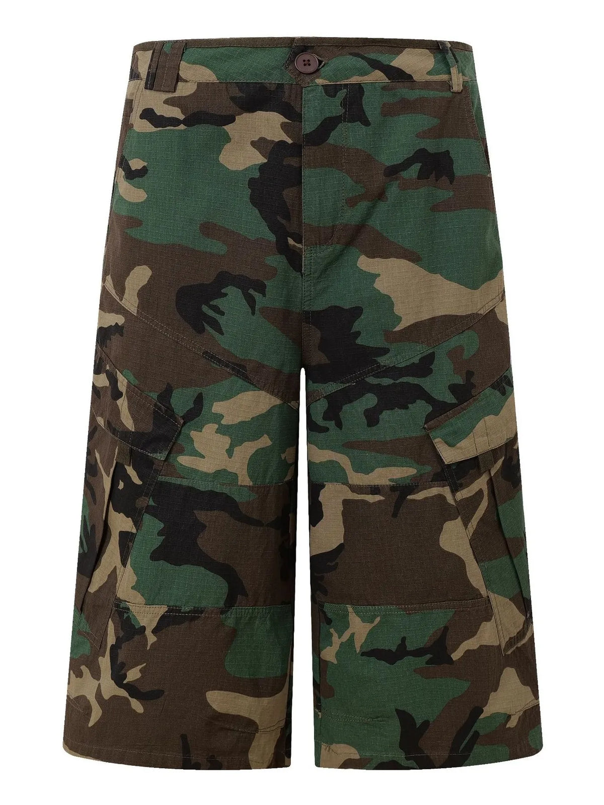 Men's Oversized Camouflage Cargo Shorts