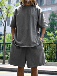 Men's Full Size Round Neck Short Sleeve Top and Shorts Set Plus Size 100400389468525 41 Affordable Fashion Under $100 Jerry's Apparel 