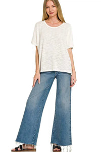 Zenana Oversized Slub Hacci Top 100100529662707 21 Affordable Fashion Under $100 Jerry's Apparel 