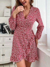 Floral Print Wrap Mini Dress 100100957505709 39 Gifts for Her Jerry's Apparel 