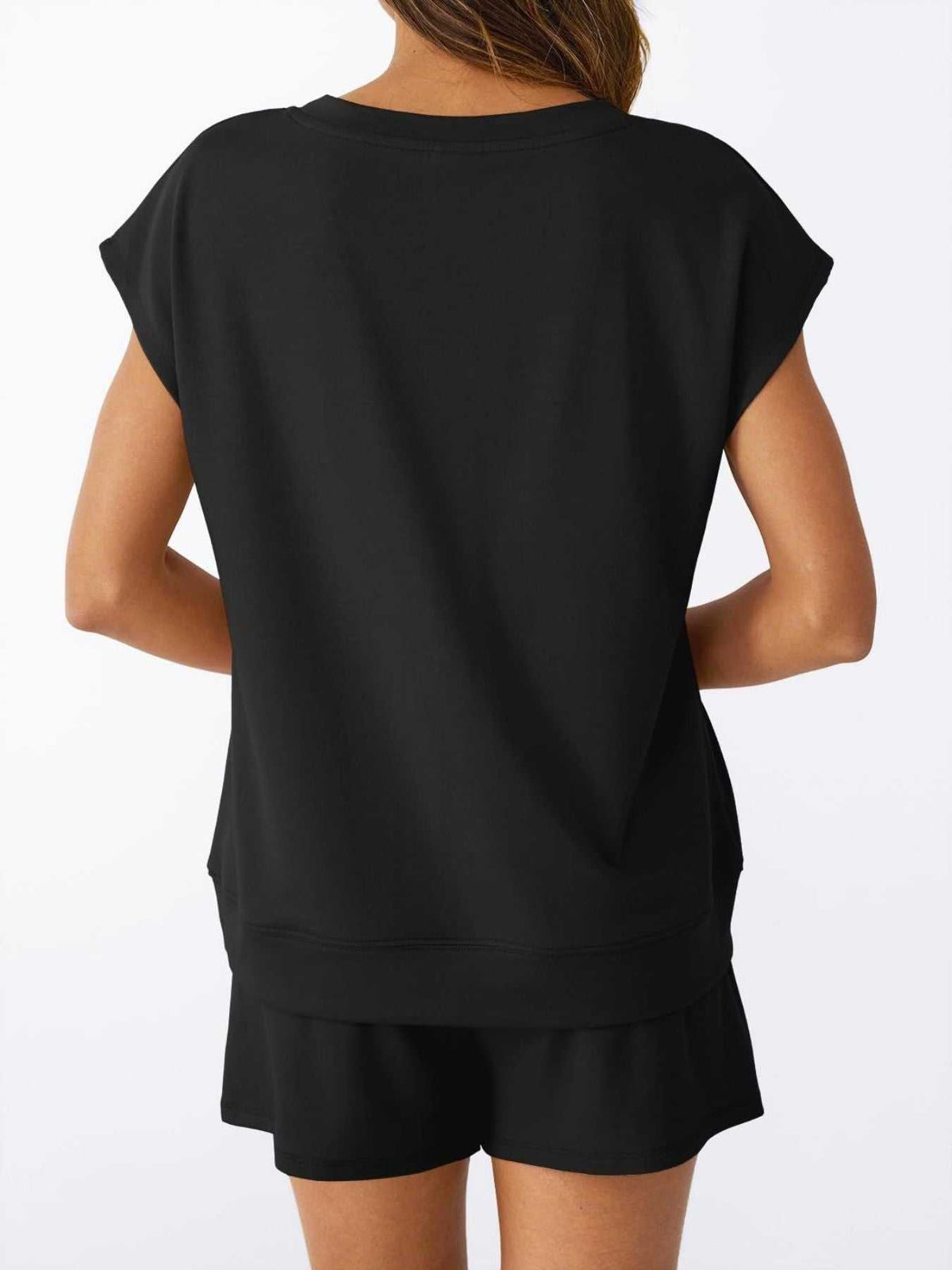 Casual V-Neck T-Shirt and Shorts Set 100100459433935 40 Affordable Fashion Under $100 Jerry's Apparel 