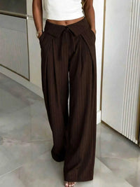 High-Waisted Wide-Leg Pinstripe Pants 100100393121517 48 Affordable Fashion Under $100 Jerry's Apparel 