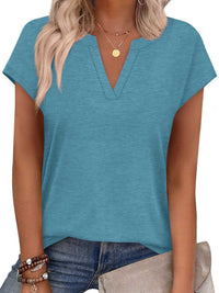Notched Short Sleeve T-Shirt 100100058945563 25 Affordable Fashion Under $100 Jerry's Apparel 