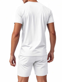 Men's Full Size V-Neck Short Sleeve T-Shirt and Shorts Set Plus Size 100400710859816 35 Affordable Fashion Under $100 Jerry's Apparel 