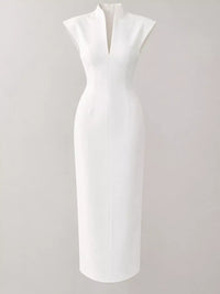 Slit Sleeveless Bodycon Midi Dress 101001165760167 45 Gifts for Her Jerry's Apparel 