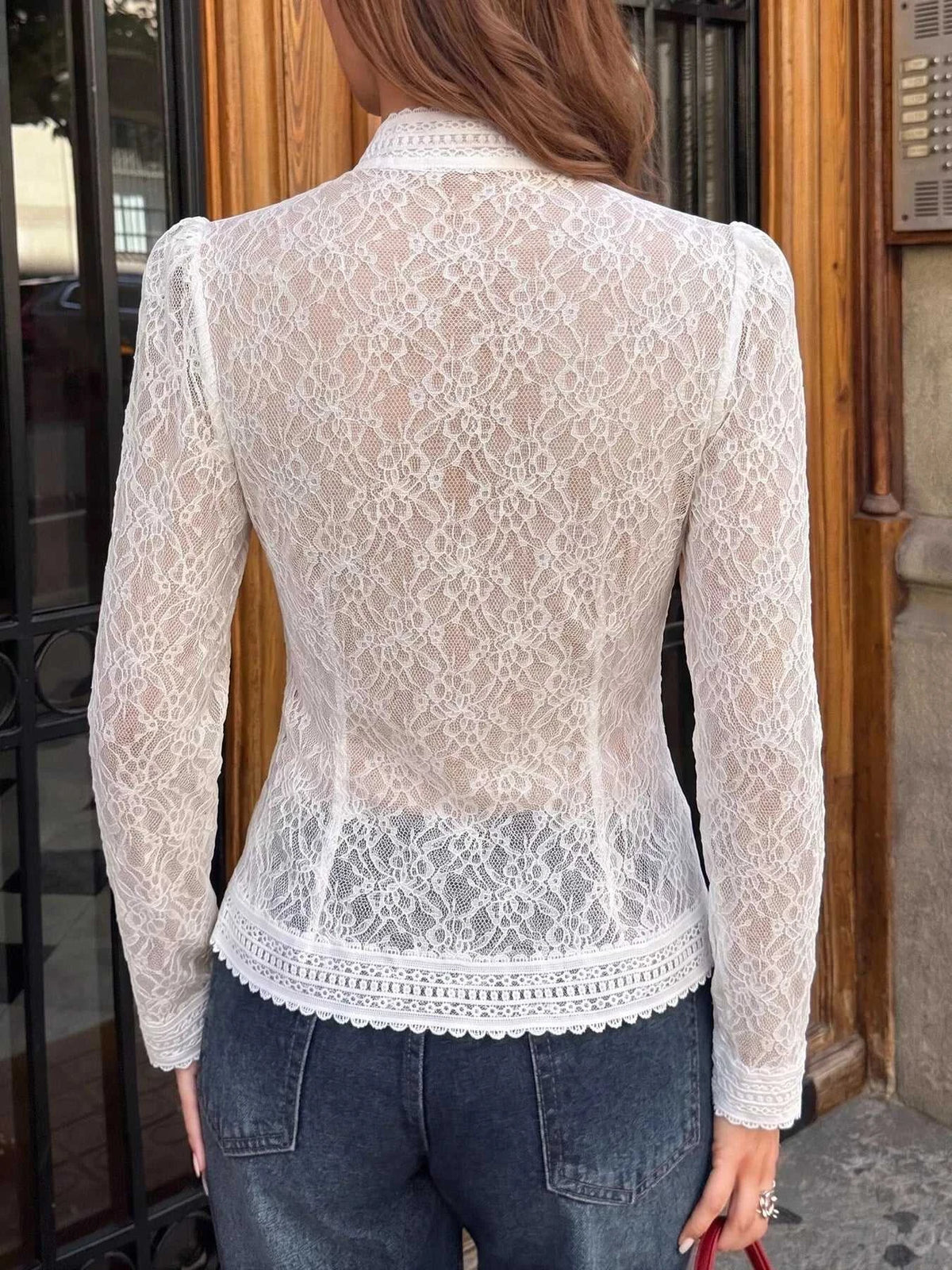 Lace Chinese Style Button Shirt 101001424924412 46 Affordable Fashion Under $100 Jerry's Apparel 