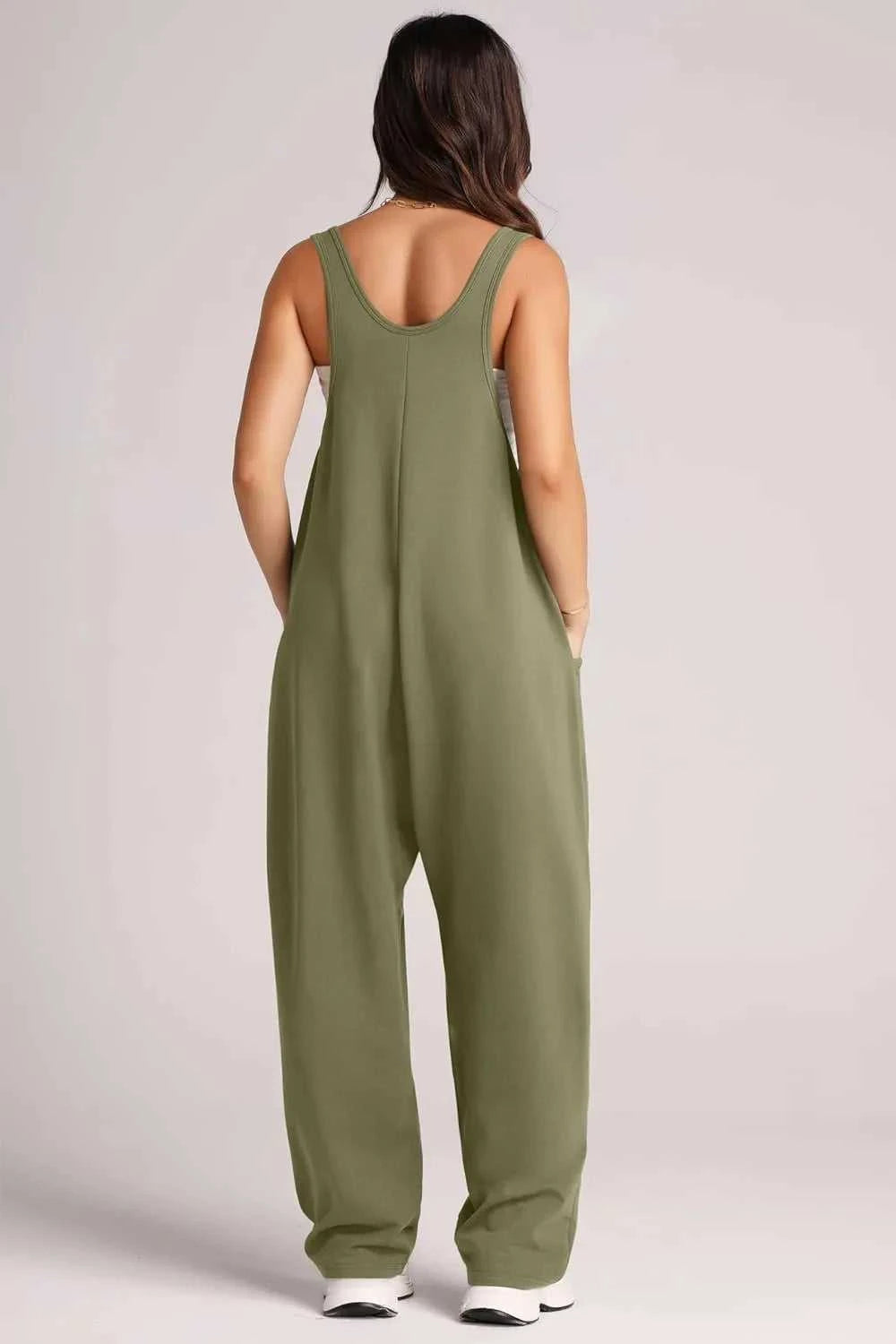 Lovelet Wide Strap Jumpsuit with Pockets 100100197263170 33 Affordable Fashion Under $100 Jerry's Apparel 