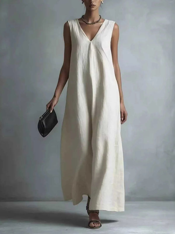 Full Size V-Neck Sleeveless Maxi Dress Plus Size 100100579275521 31 Affordable Fashion Under $100 Jerry's Apparel 