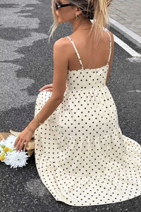 Polka Dot Tie-Front Cutout Maxi Dress 100100443826495 48 Affordable Fashion Under $100 Jerry's Apparel 