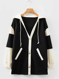 Button-Down Color Block Hoodie 100100751461499 62 Affordable Fashion Under $100 Jerry's Apparel 