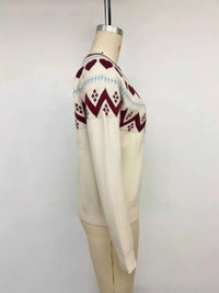 Heart-Patterned Crew Neck Sweater 101002546333255 55 Affordable Fashion Under $100 Jerry's Apparel 