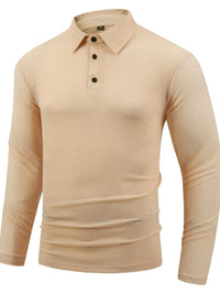 Men's Full Size Button Detail Long Sleeve Top Plus Size