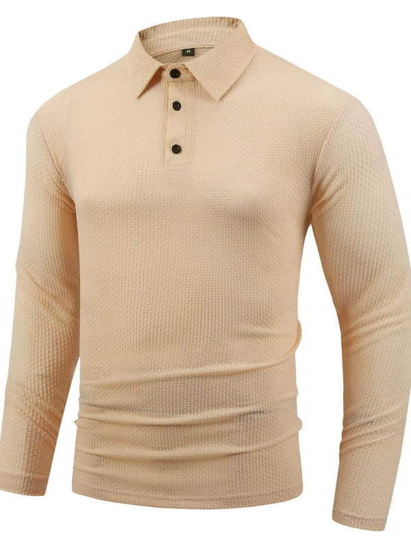 Men's Full Size Button Detail Long Sleeve Top Plus Size