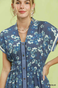 Umgee Ruffle Sleeve Henley Shift Dress 100100370371105 66 Gifts for Her Jerry's Apparel 
