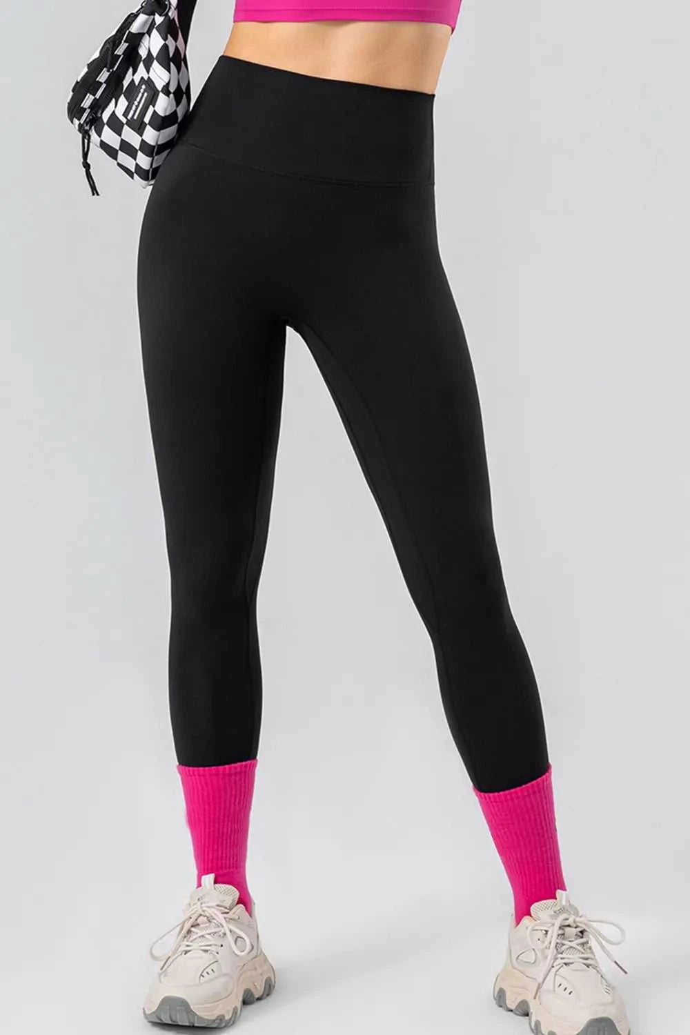 High Waist Wide Waistband Active Leggings 100100763391417 40 Affordable Fashion Under $100 Jerry's Apparel 