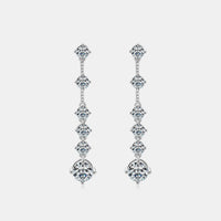 4 Carat Moissanite 925 Sterling Silver Earrings