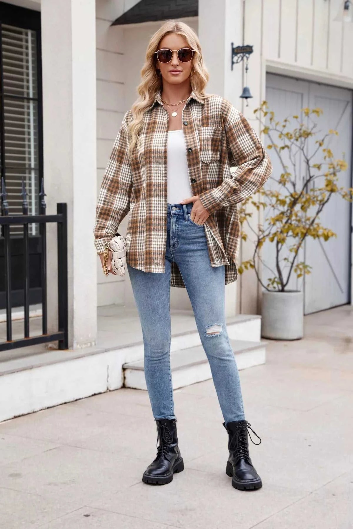 Casual Plaid Long Sleeve Shirt 100100836351743 38 Affordable Fashion Under $100 Jerry's Apparel 