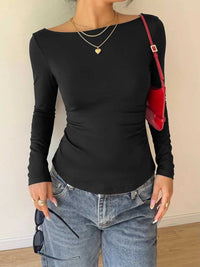 Lace Back Tie Long Sleeve Top 100100165593666 33 Affordable Fashion Under $100 Jerry's Apparel 