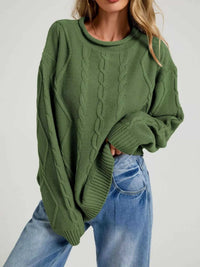 Cable Knit Ribbed Hem Sweater 100100212875190 49 Affordable Fashion Under $100 Jerry's Apparel 