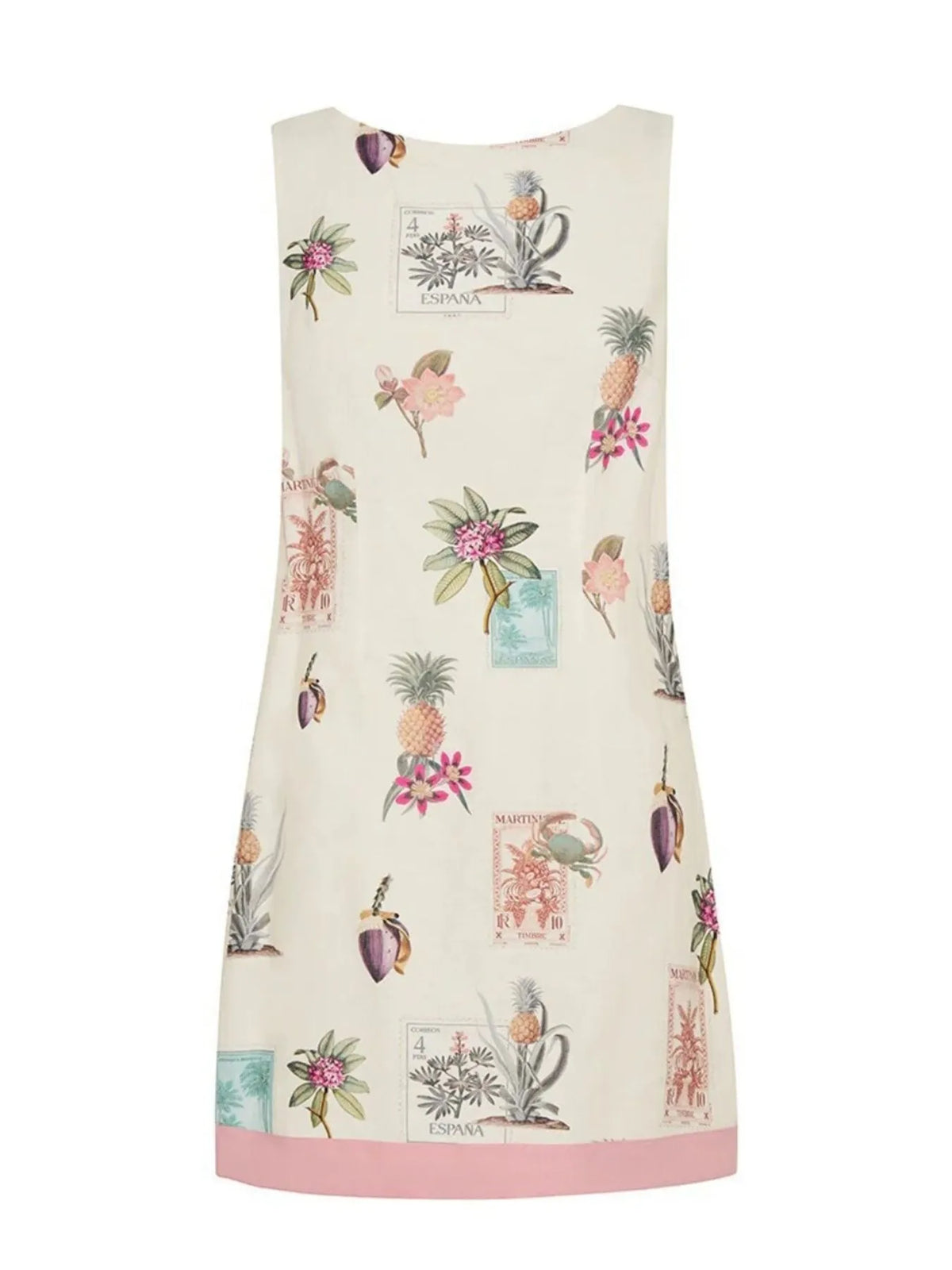 Printed Sleeveless Mini Dress