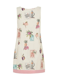 Printed Sleeveless Mini Dress