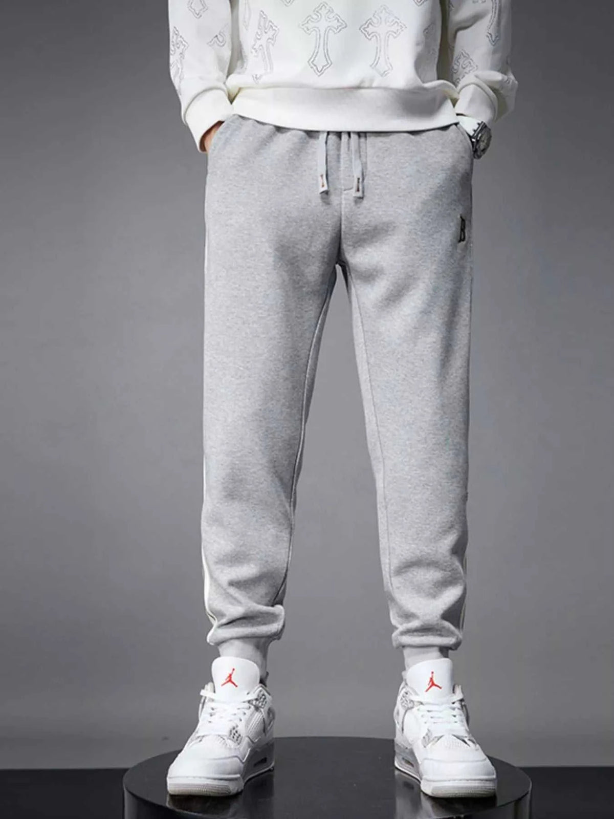 Men's Casual Striped Joggers 100400892376090 98 Affordable Fashion Under $100 Jerry's Apparel 