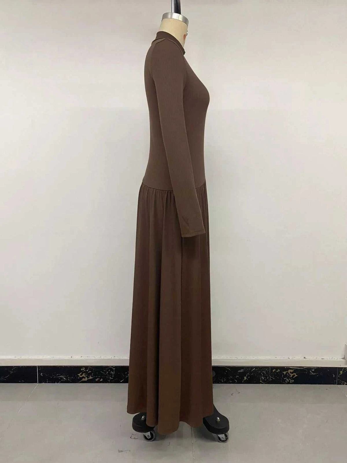 Mock Neck Long Sleeve Midi Dress 100100147422715 46 Affordable Fashion Under $100 Jerry's Apparel 