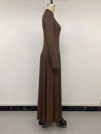 Mock Neck Long Sleeve Midi Dress 100100147422715 46 Affordable Fashion Under $100 Jerry's Apparel 