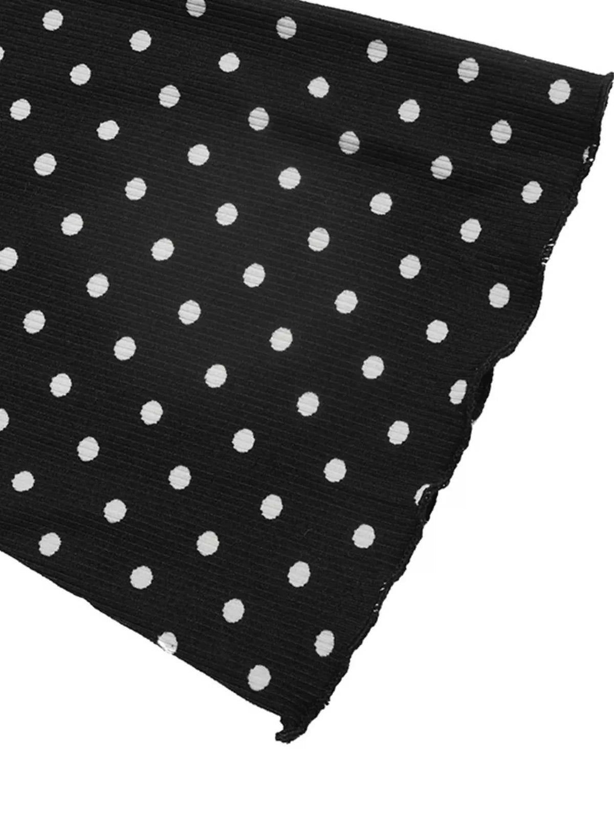 Polka Dot Lace Trimmed V-Neck Mini Dress 100100827615923 48 Affordable Fashion Under $100 Jerry's Apparel 