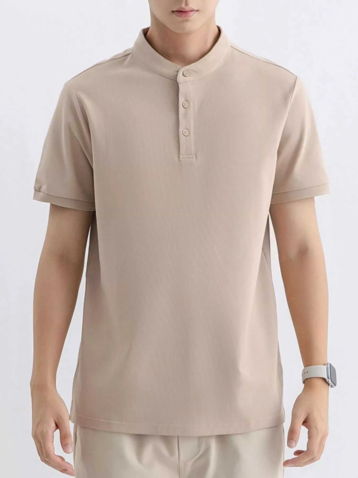 Men's Plus Size Button Detail Short Sleeve T-Shirt 100400919335445 45 Affordable Fashion Under $100 Jerry's Apparel 