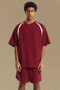 Men's Contrast Half Sleeve T-Shirt