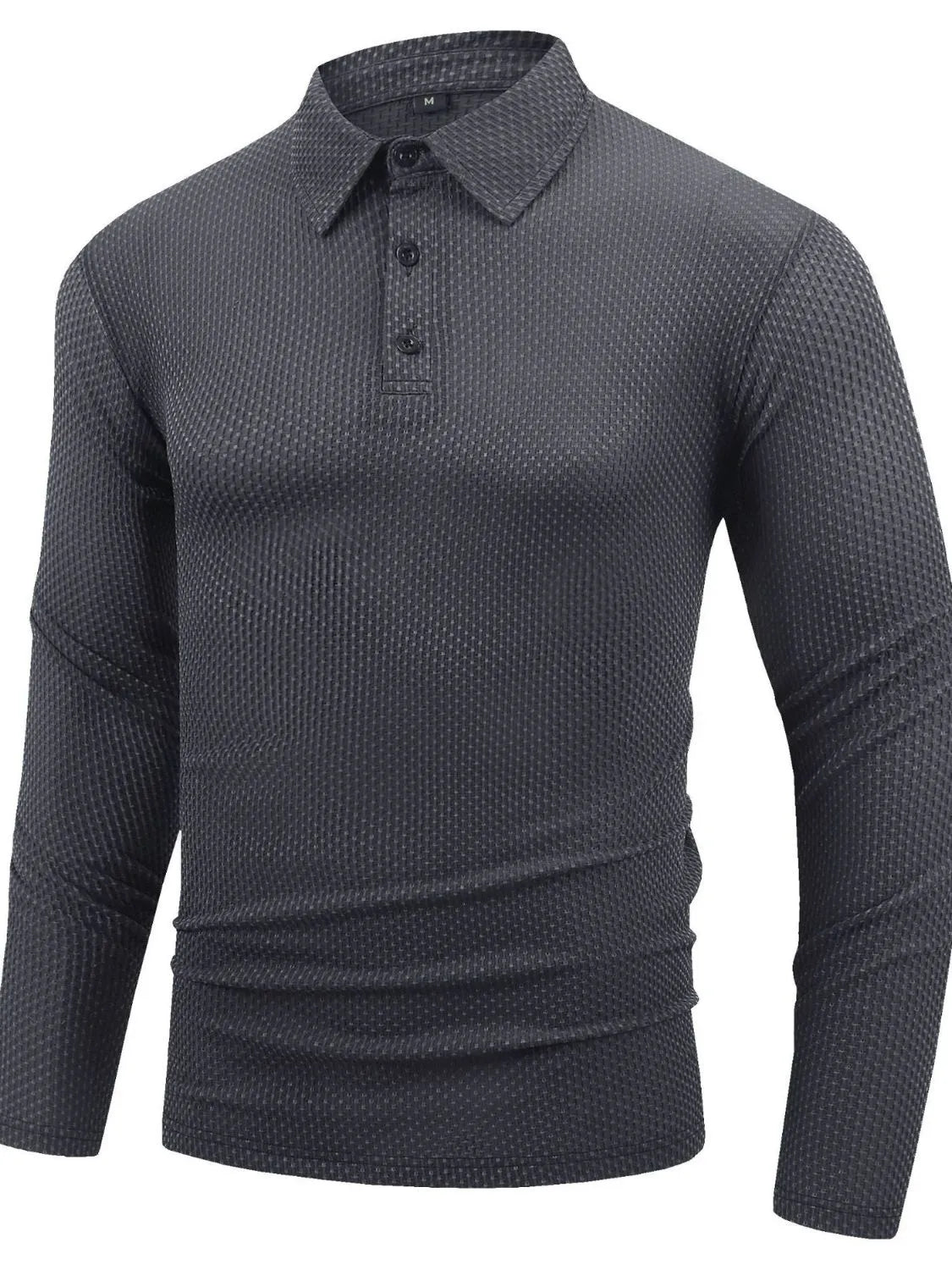 Men's Full Size Button Detail Long Sleeve Top Plus Size