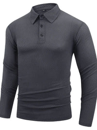 Men's Full Size Button Detail Long Sleeve Top Plus Size